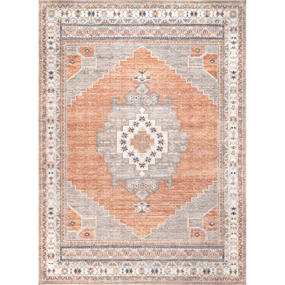 Nuloom Alicia Machine Washable Medallion Area Rug | Target