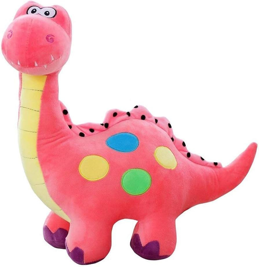 Marsjoy 14" Pink Stuffed Dinosaur Plush Toy for Baby, Kids Birthday Gifts | Amazon (US)