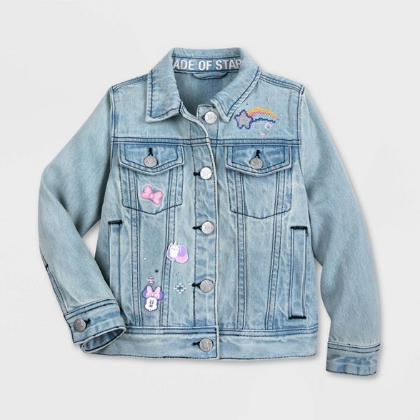 Girls' Disney Minnie Mouse Denim Jacket - Blue - Disney Store | Target