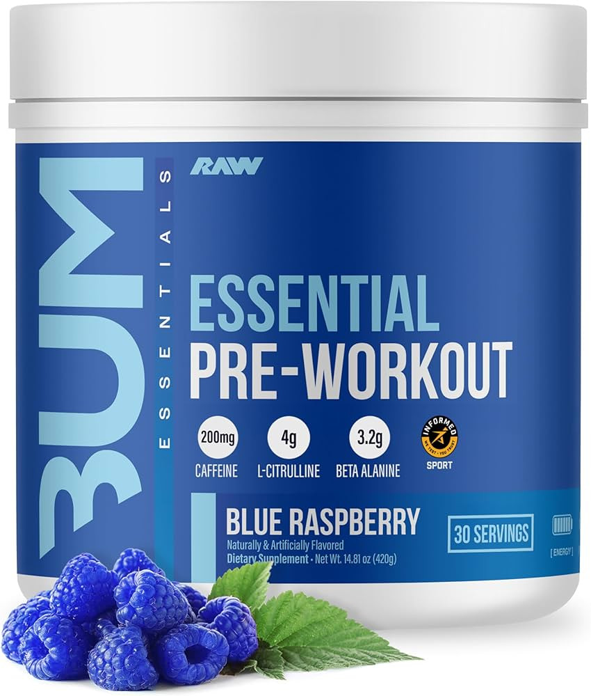 RAW Nutrition - Essential Pre - Chris Bumstead Pre Workout Formula, Sports Nutrition Pre-Workout ... | Amazon (US)