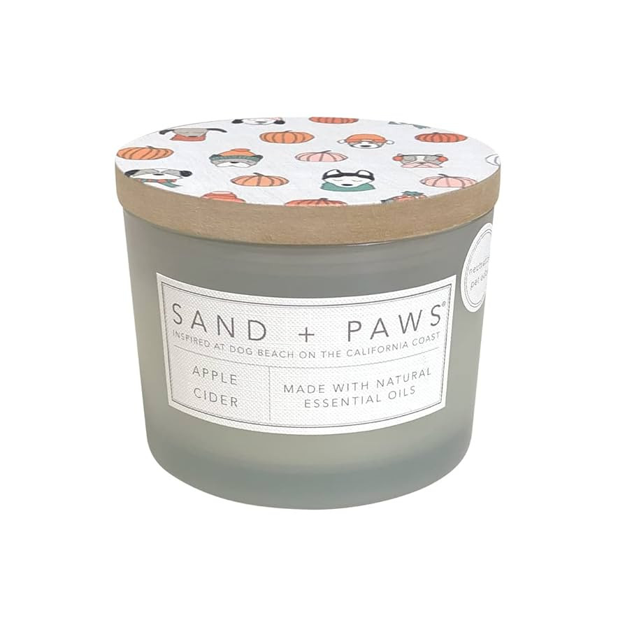 Sand + Paws Scented Candle - Apple Cider - Additional Scents and Sizes –Luxurious Air Freshenin... | Amazon (US)