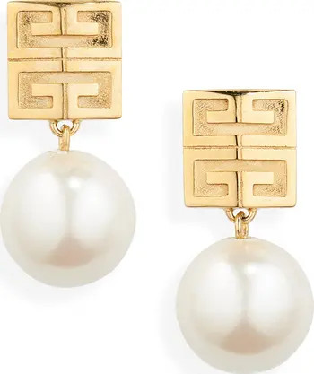 4G Stud Imitation Pearl Earrings | Nordstrom