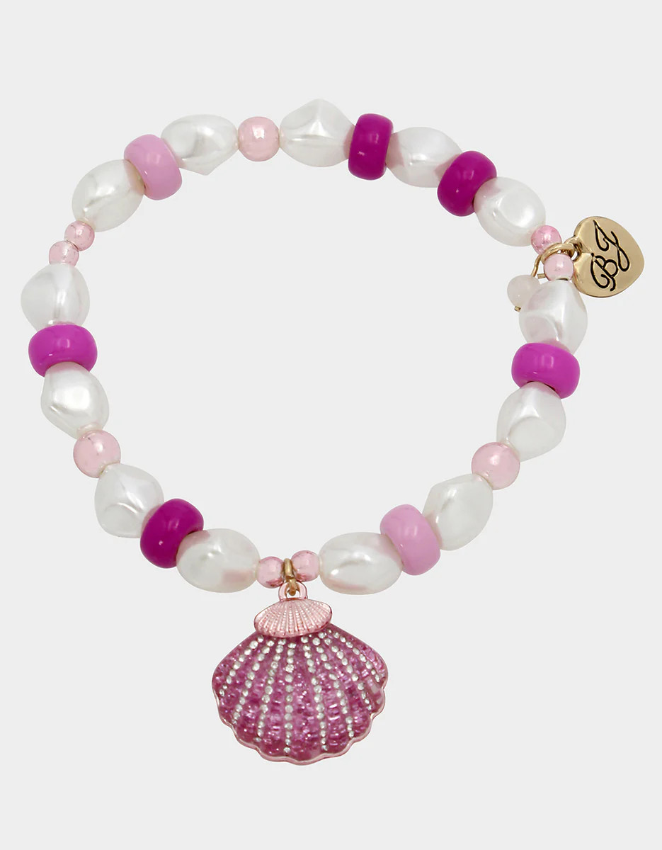 PINK SUMMER PEARL STRETCH BRACELET PINK | Betsey Johnson