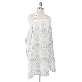 Bebe au Lait Premium Muslin Nursing Cover, Lightweight and Breathable, Open Neckline, One Size Fits  | Amazon (US)