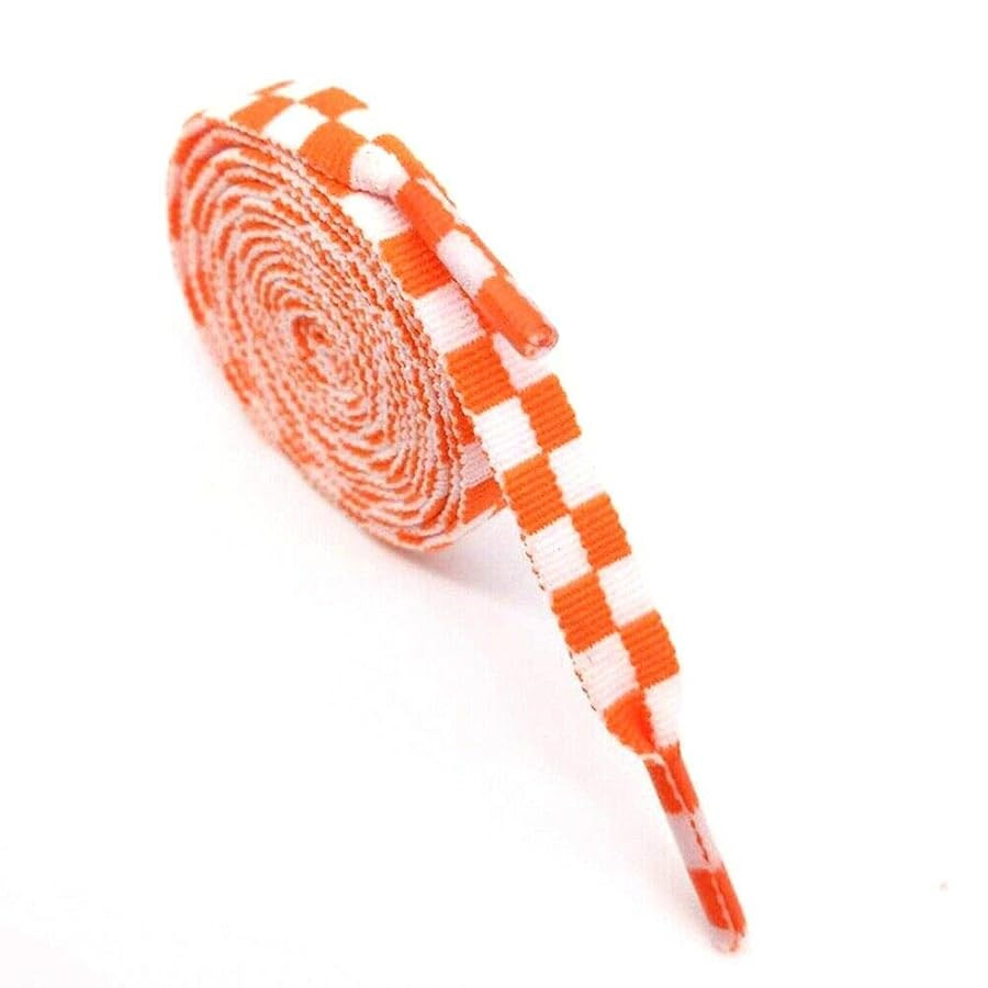 Goodlace Two-color Checkered Flat Shoelaces Plaid Shoe Lace for Casual Shoes 47In / 55In | Amazon (US)