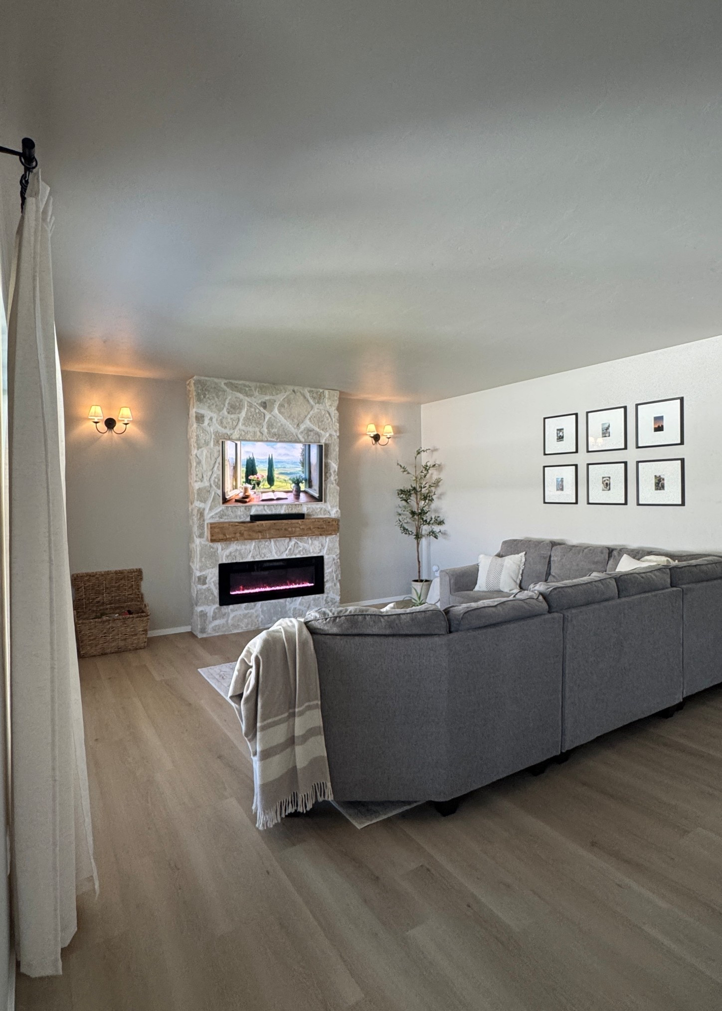 living room prime day sales on our TCL frame tv 55” & fireplace! 

#LTKHome #LTKSaleAlert #LTKFindsUnder100