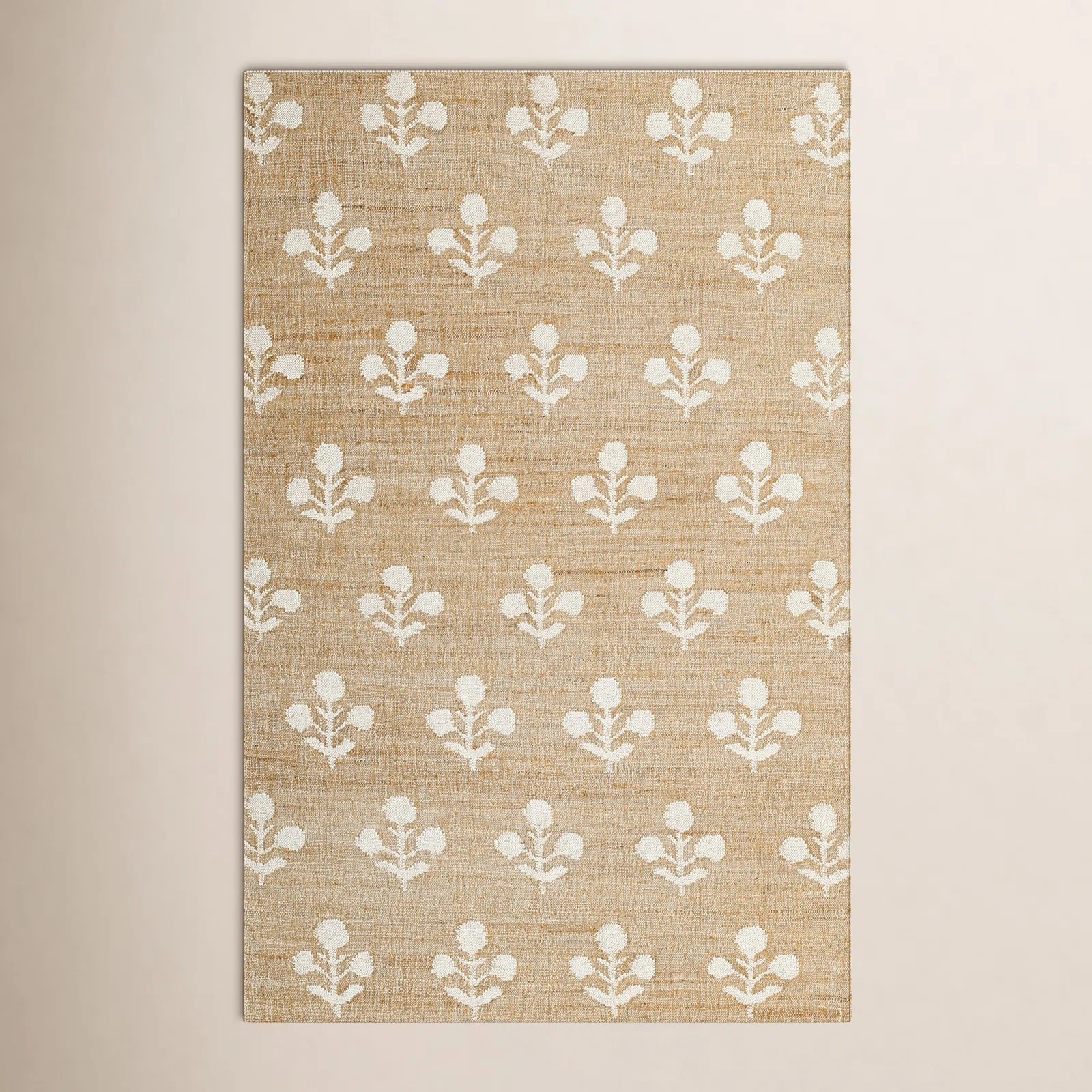 Erin Gates by Momeni Orchard Bloom Natural Hand Woven Wool and Jute Area Rug | Birch Lane