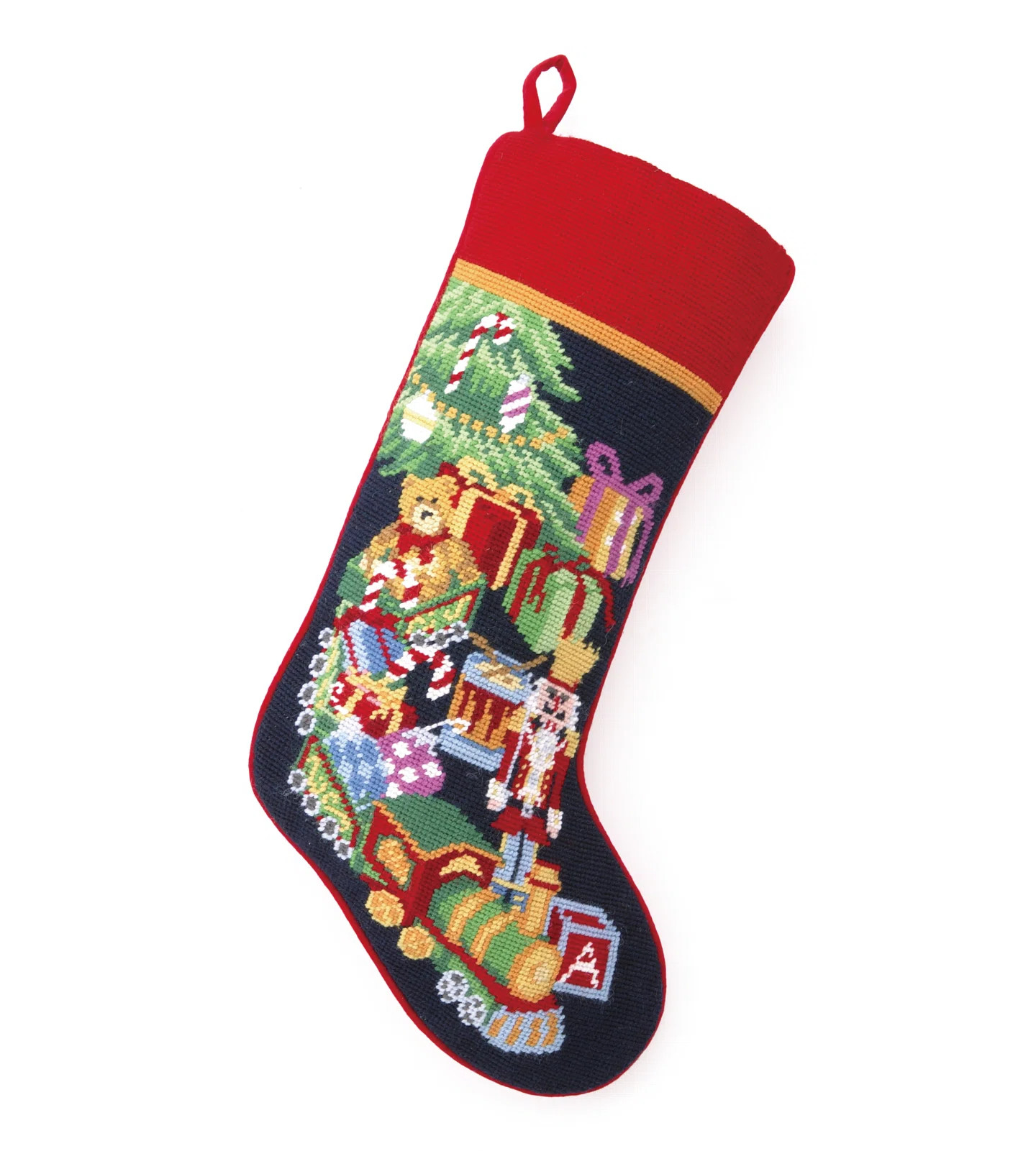 Peking Handicraft Toy Train Needlepoint Stocking & Reviews | Wayfair | Wayfair North America