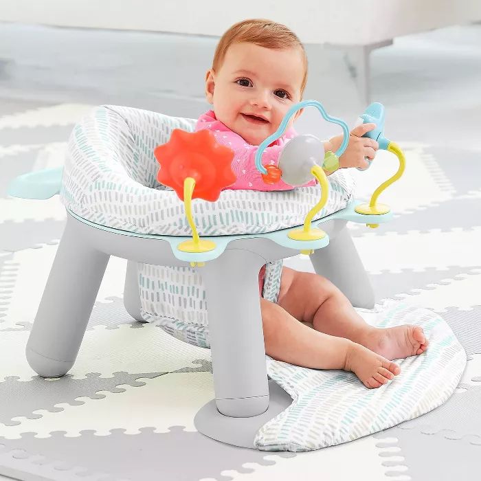 Skip Hop Baby Seat Silver Lining Cloud 2-in-1 Sit-up Chair & Activity Floor Seat - Gray | Target