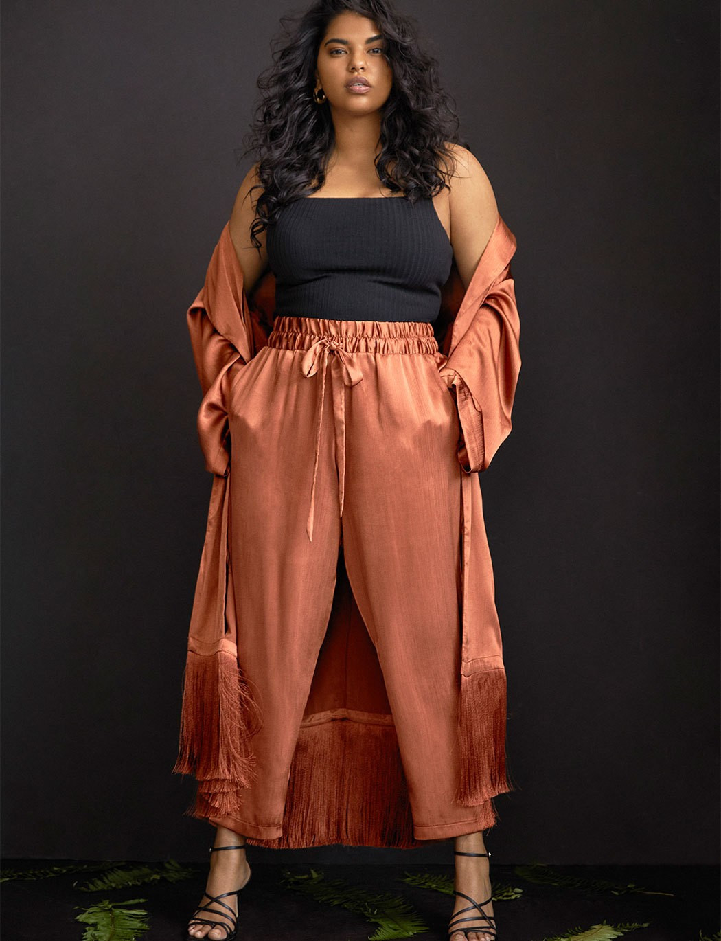 Drawstring Satin Pant | Eloquii