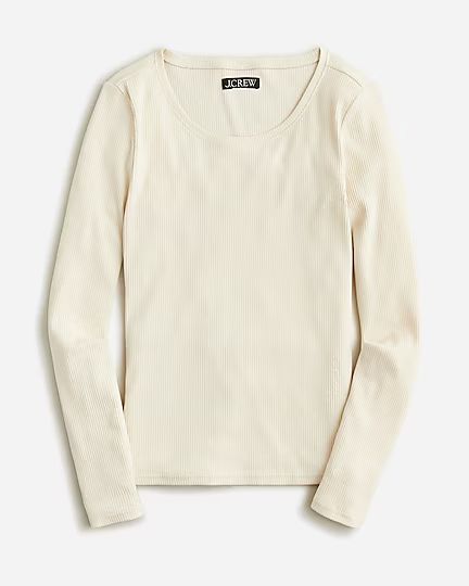 Long-sleeve crewneck T-shirt in vintage rib | J.Crew US