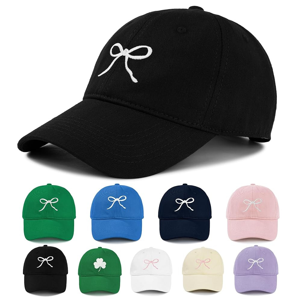 Zando Bow Baseball Cap for Women Men Girls Dad Trendy Adjustable Trucker Hat Cute Y2k Travel Golf... | Amazon (US)