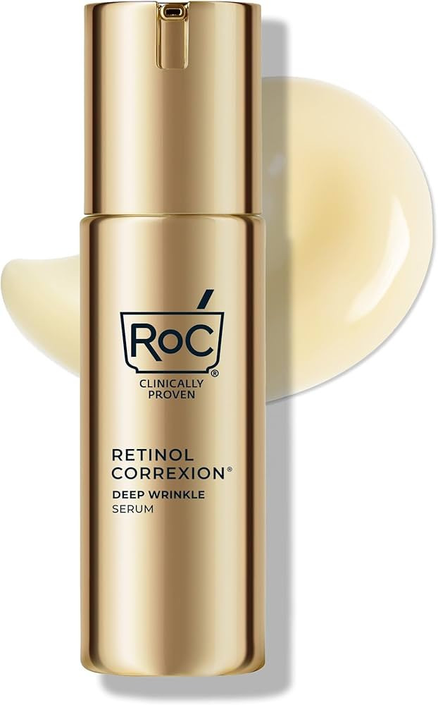 RoC Retinol Correxion Deep Wrinkle Retinol Face Serum with Ascorbic Acid, Anti-Aging Treatment fo... | Amazon (US)