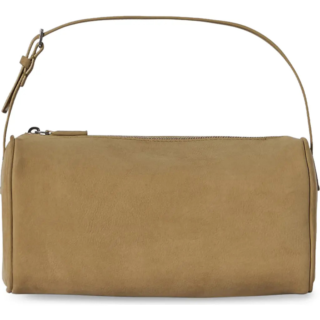 The Row 90's Nubuck Baguette Handbag in Sand at Nordstrom | Nordstrom