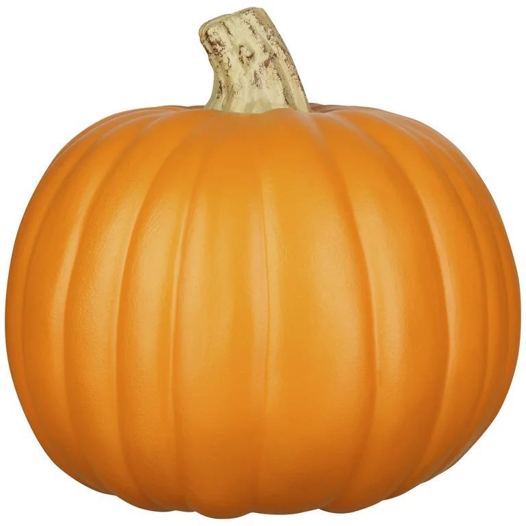 Halloween Orange Color Craft Pumpkin Decor, 9 in, by Way To Celebrate | Walmart (US)