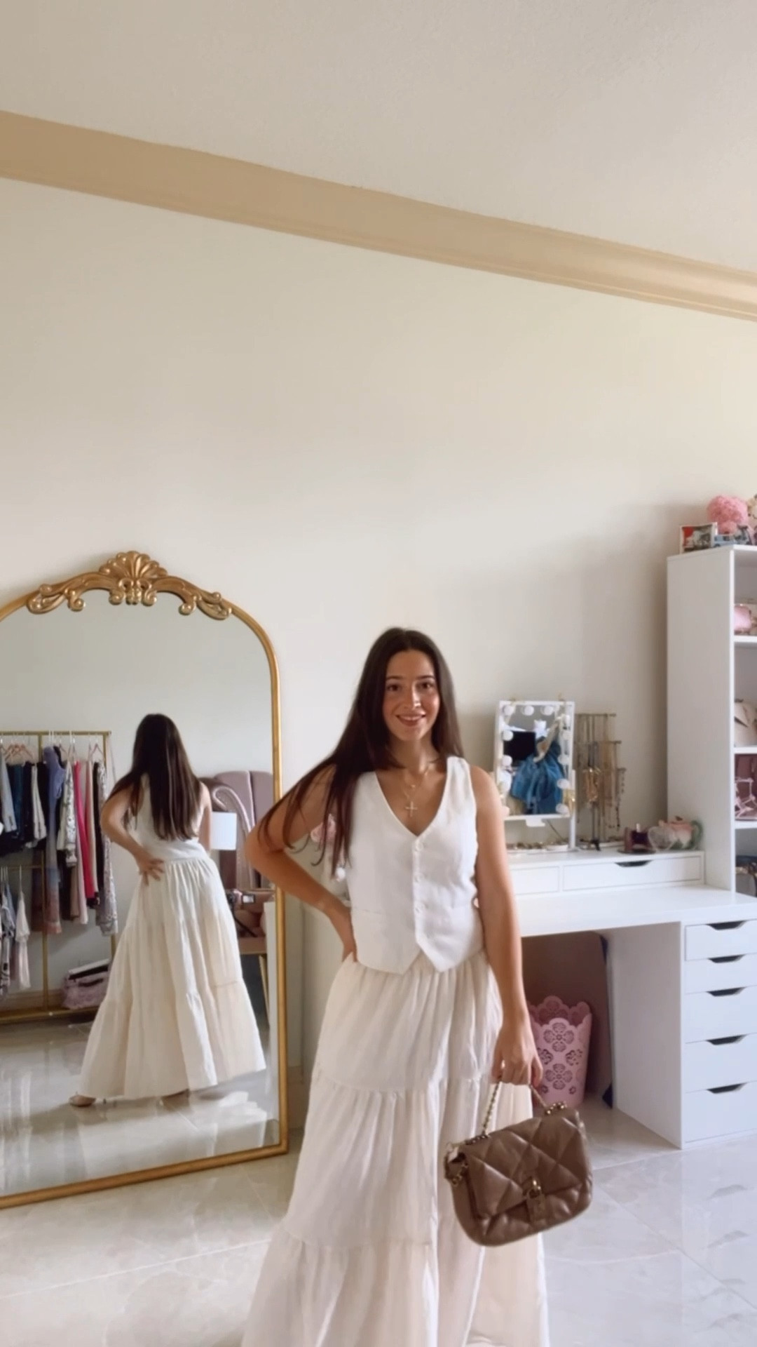 Transition to Fall Outfit idea 🍁 Keeping the colors light and outfit flowy while adding in the warmer browns and neutrals. 

Amazon favorites / neutral / cream / rust / amber / fall maxi dresses / 2025 fall colors / found it on Amazon / amazon fashion finds / amazon finds / amazon favorites / old money / classic style / rich girl aesthetic / amazon finds fashion / spring dress / travel outfit / old money aesthetic / brown green dress / old money outfit / Spring outfit / workwear / amazon sale / sage green / vacation outfit / swimsuit coverup / date night outfit / amazon designer look for less / amazon looks for less / school college outfits / college tops / Neutral fashion / neutral outfit / Clean girl aesthetic / clean girl outfit / Pinterest aesthetic / Pinterest outfit / that girl outfit / that girl aesthetic / amazon womens fashion / amazon fall womens fashion / amazon fall fashion / amazon fall fashion #ltkparties #ltkpetite #ltkfindsunder100