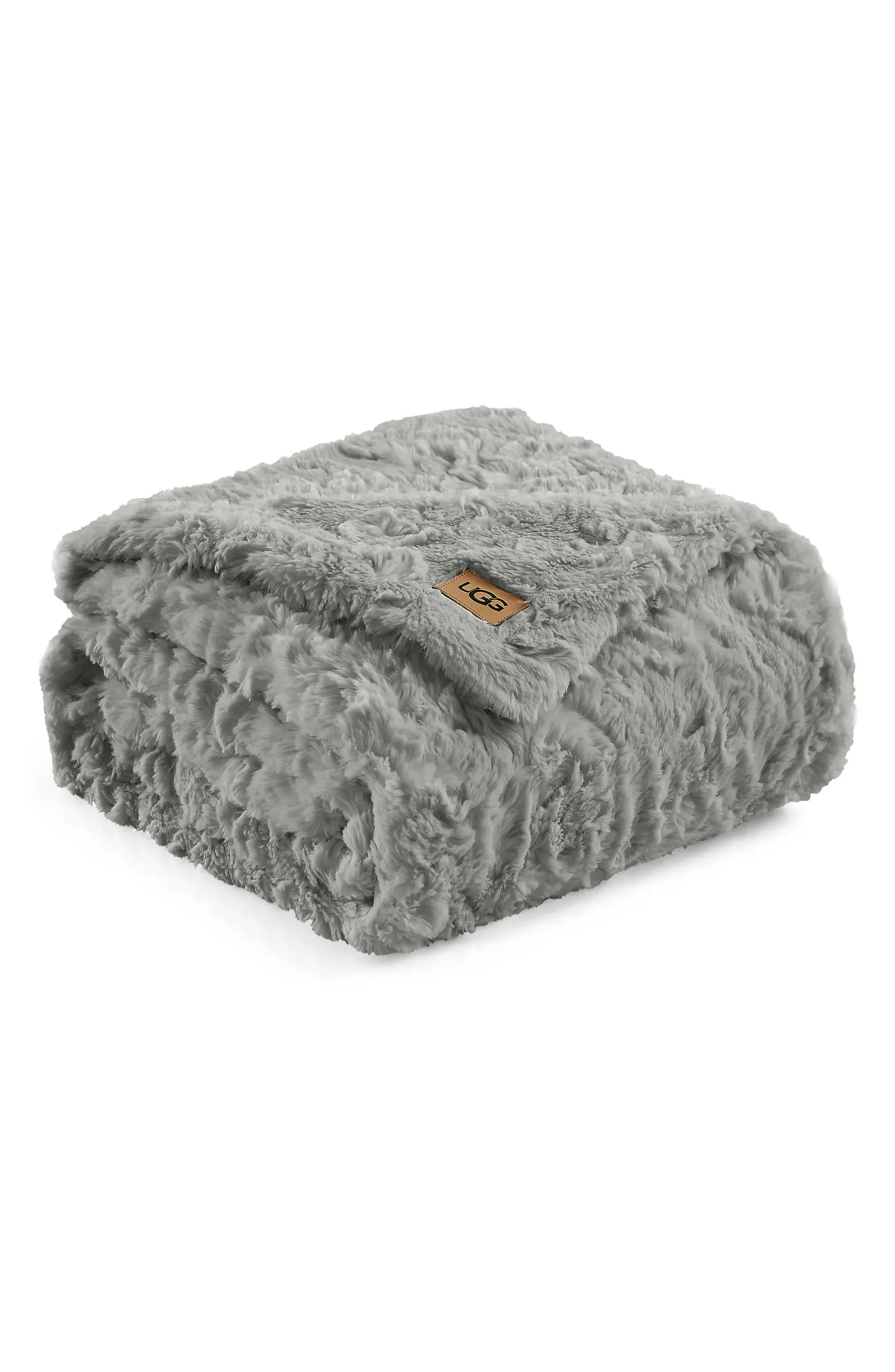 UGG® Adalee Faux Fur Throw Blanket | Nordstrom | Nordstrom