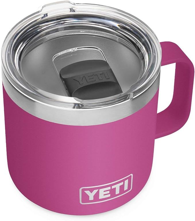 YETI Rambler 14 oz Mug, Vacuum Insulated, Stainless Steel with MagSlider Lid, Prickly Pear | Amazon (US)