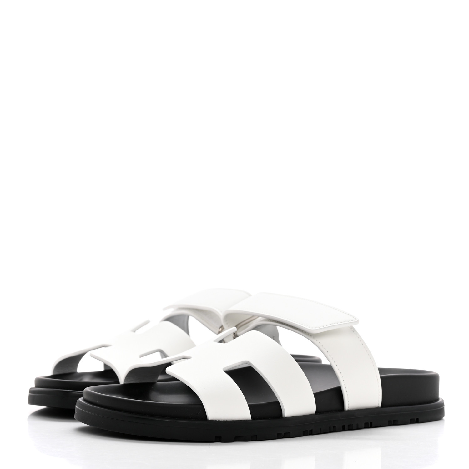 Calfskin Womens Chypre Sandals 37 White | FASHIONPHILE (US)