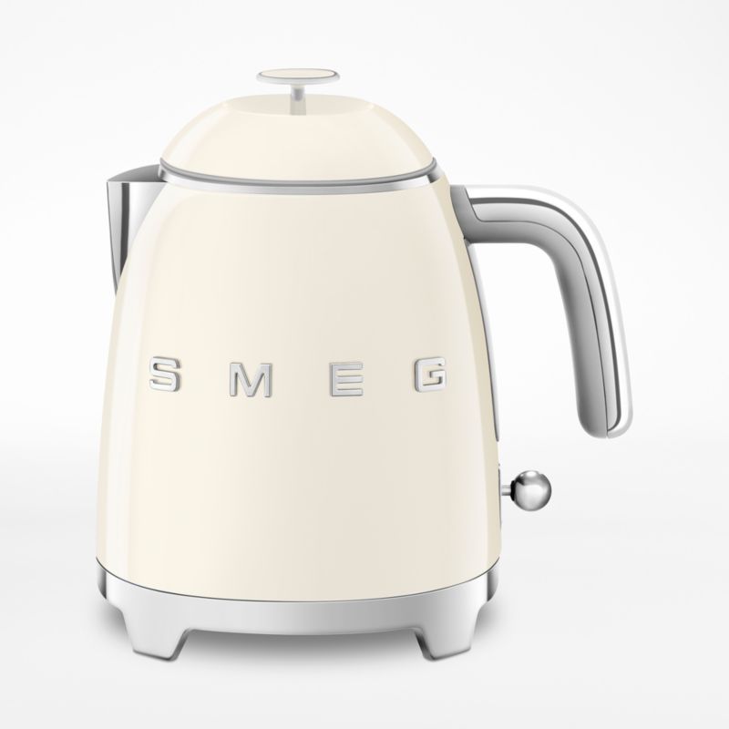 Smeg Cream Mini Electric Tea Kettle + Reviews | Crate & Barrel | Crate & Barrel