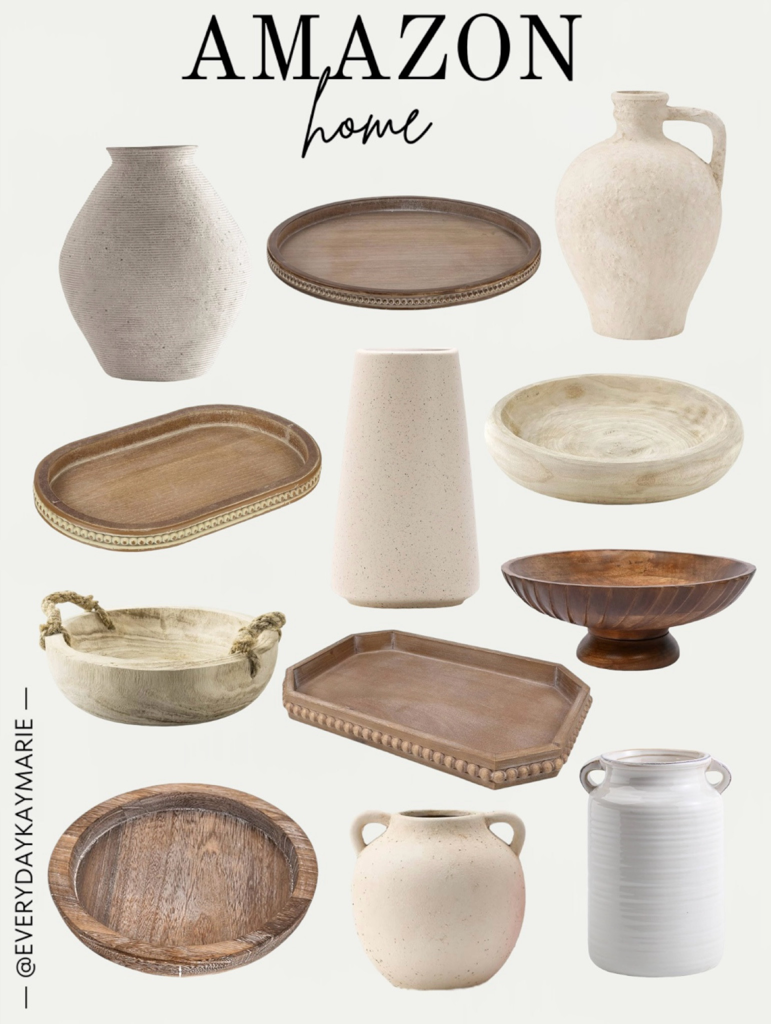 Neutral home finds on Amazon🤎 

Modern home, farmhouse, table, top decor, centerpiece, table decor trays, vases, rustic, living room

#LTKHome #LTKFindsUnder100 #LTKStyleTip