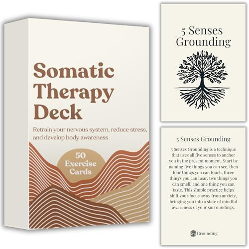 Somatic Therapy Cards with Exercises to Reset Your Nervous System, Relieve Anxiety, Soothe Stress, and Reconnect Through Mindfulness, Breathwork, and Daily Movement | Amazon (US)