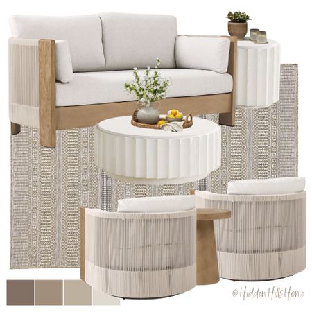 My outdoor furniture for the summer time! ☀️Can’t wait to bring this outdoor living area to life! Outdoor sofa, outdoor coffee table, patio decor ideas #outdoor

#LTKhome #LTKsalealert #LTKSeasonal