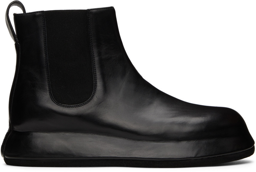 JACQUEMUS Black 'Les Bottes Bricciola' Chelsea Boots | SSENSE