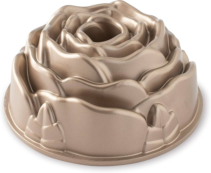 Nordic Ware Rose Bundt, 10 Cup, Toffee | Amazon (US)