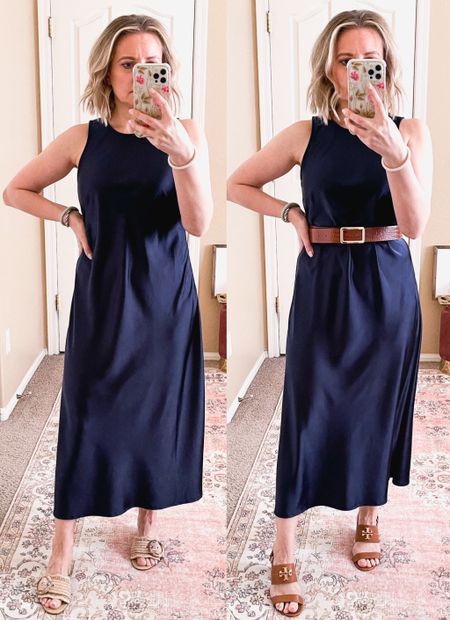 Cute slip dress from Walmart. The fabric is nice and thick. Great for church or work with a blazer over. Wearing size small. 




Workwear, work outfit, church outfit

#LTKover40 #LTKSeasonal #LTKworkwear