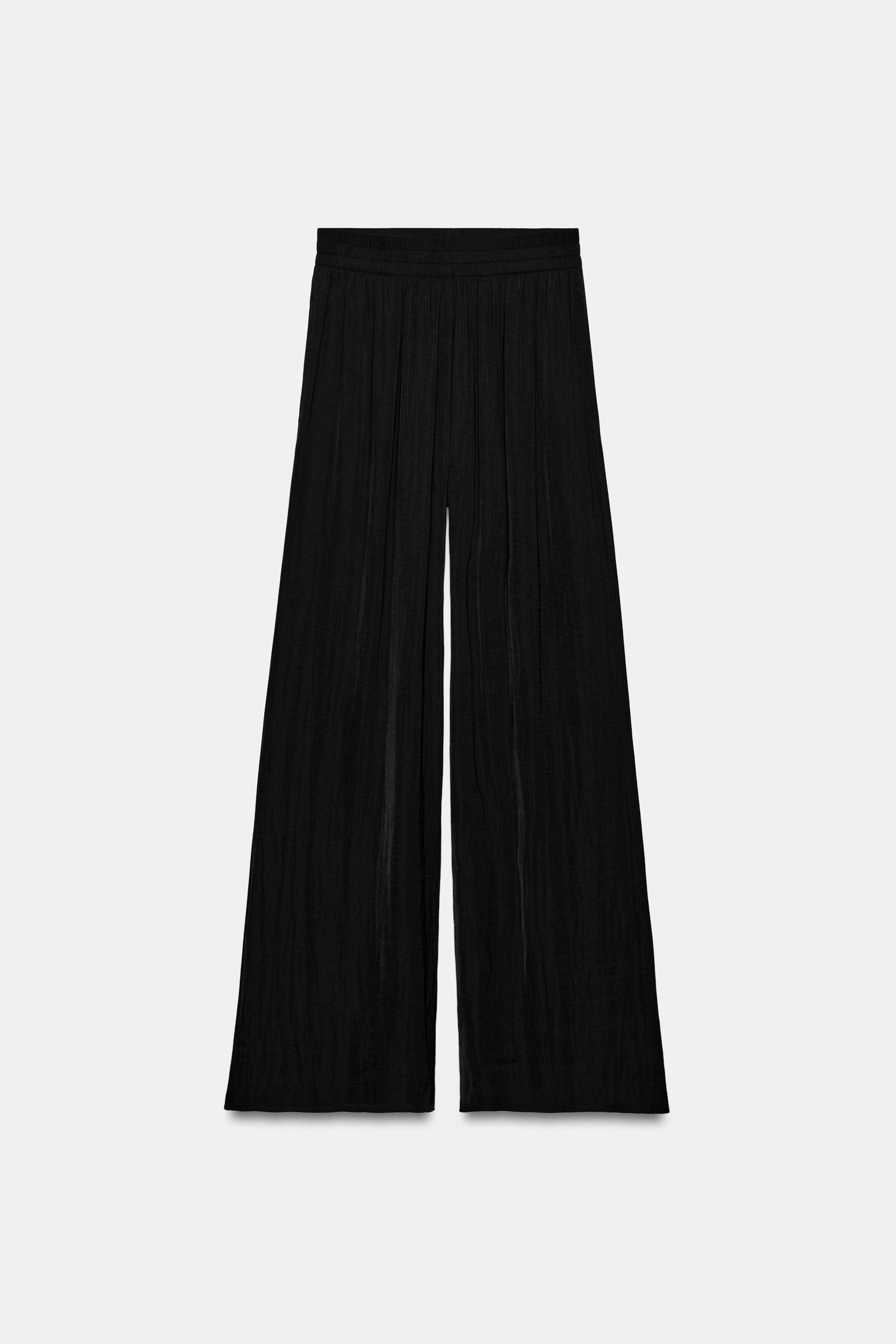 FLOWING WIDE-LEG TROUSERS | Zara US