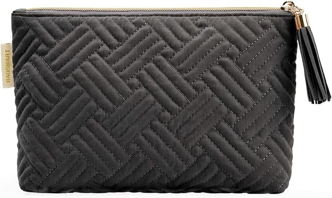 BAGSMART Small Cosmetic Bag, Elegant Roomy Makeup Bags,Great Gifts for Women,Travel Waterproof To... | Amazon (US)