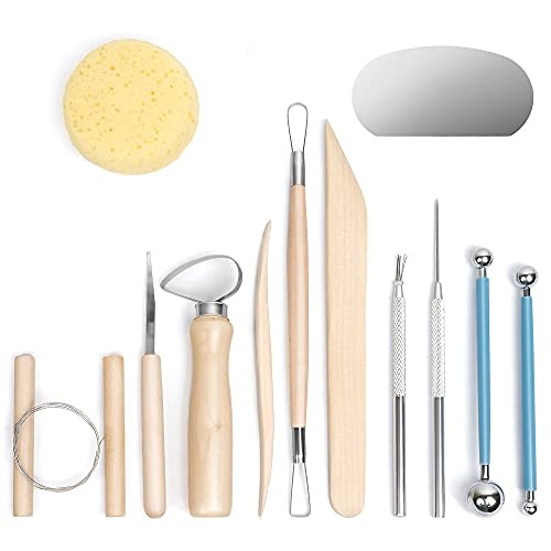 Nozomy Clay Tools,12PCS Pottery Clay Sculpting Tool Set | Amazon (US)