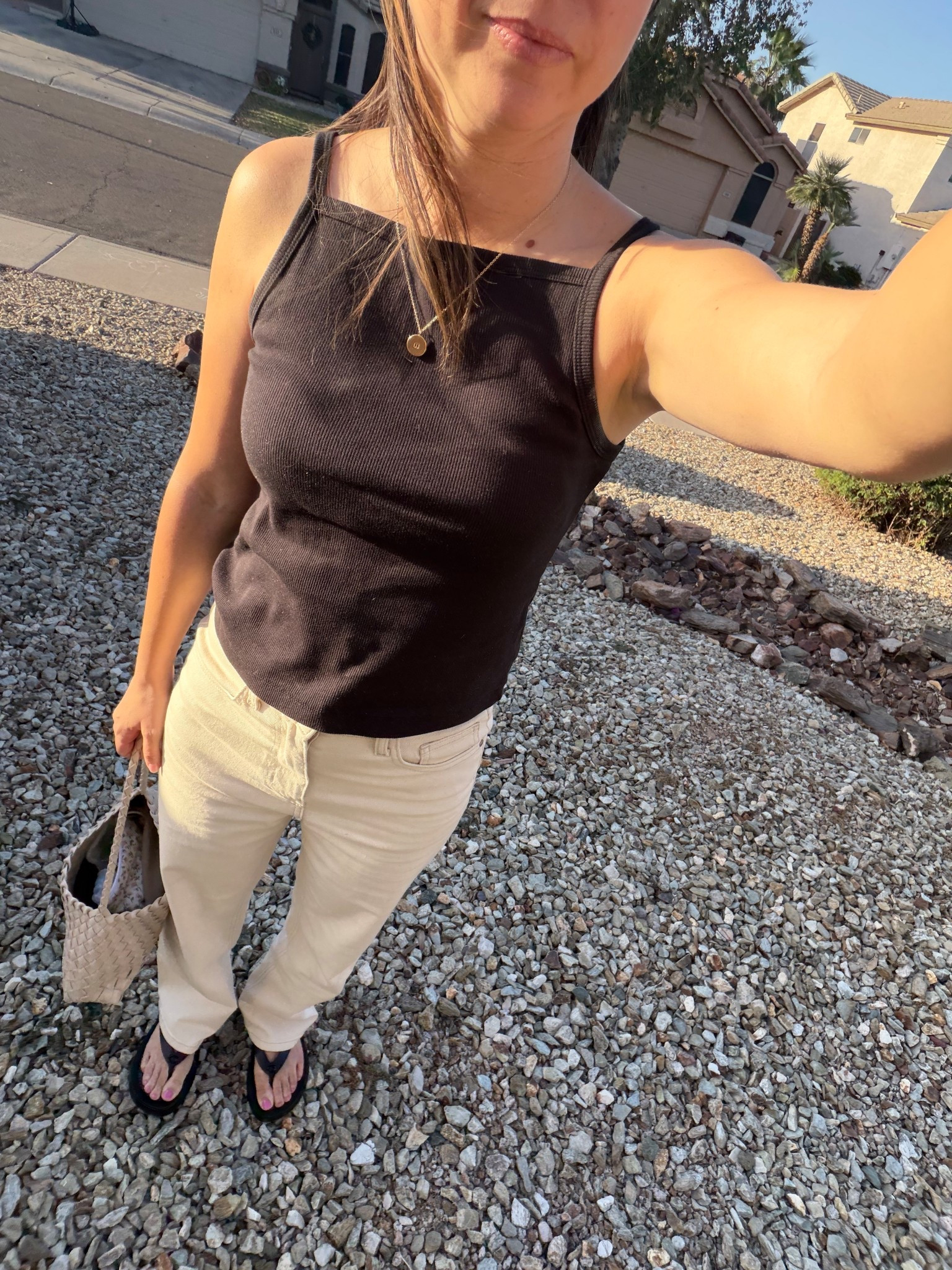 One of those simple outfits that just works.

This square-neck apron top is flattering and easy to style, and these straight-leg jeans are one of my favorite petite-friendly pairs right now. The fit hits in the right places without overwhelming a 5’2 frame, which makes them an easy everyday grab.

I love pieces like this because they mix with everything in my closet and end up being worn on repeat.

petite fashion, petite mom outfits, 5’2 style, petite straight leg jeans, everyday outfit formula, effortless mom style, casual mom outfit, petite friendly denim, simple summer outfit


Top small jeans s 25 regular 


#LTKgrwm #LTKPetite