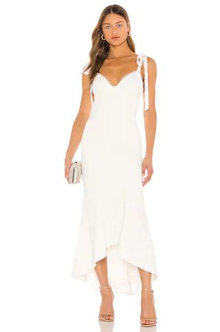 MAJORELLE Tenleigh Midi Dress in Ivory from Revolve.com | Revolve Clothing (Global)