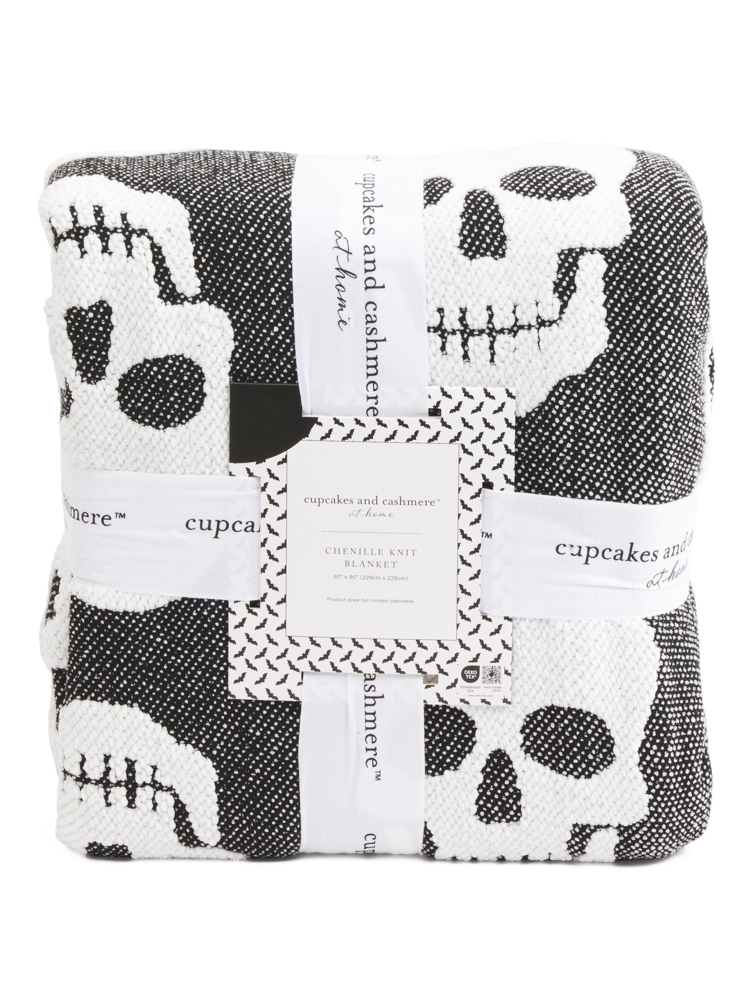 Textured Skulls Blanket | TJ Maxx