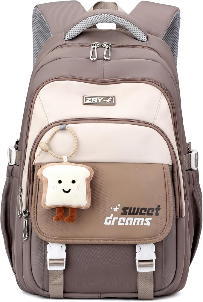 OKKID middle school backpack for girls cool school bags bookbag for teen girl big student laptop ... | Amazon (US)