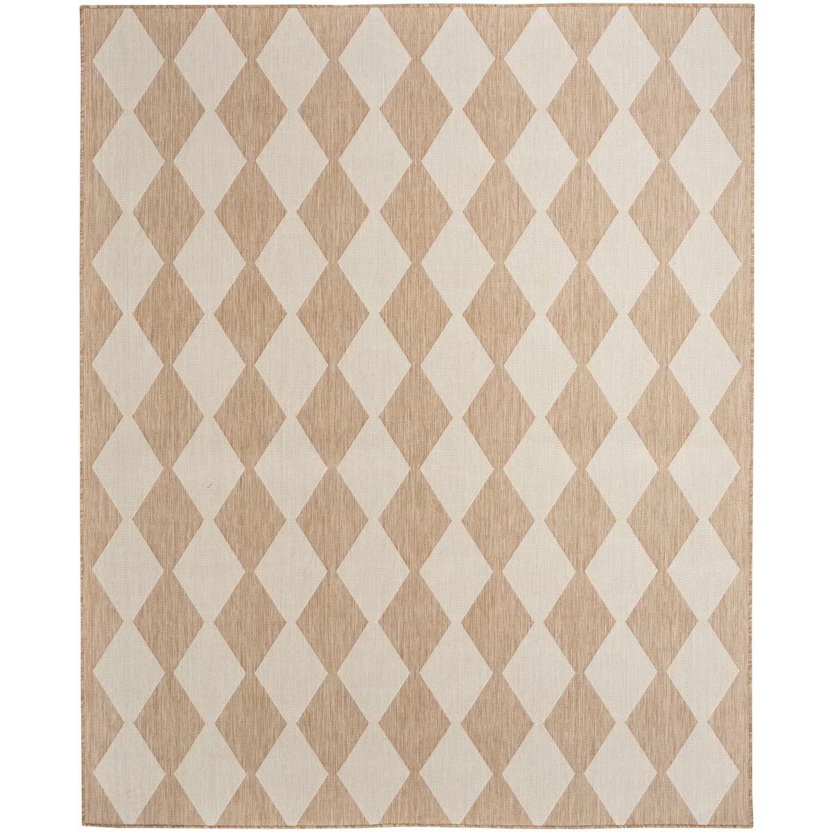 Nourison Positano 8' x 10' Jute Diamond Modern Flatweave Indoor/Outdoor Rug | Target