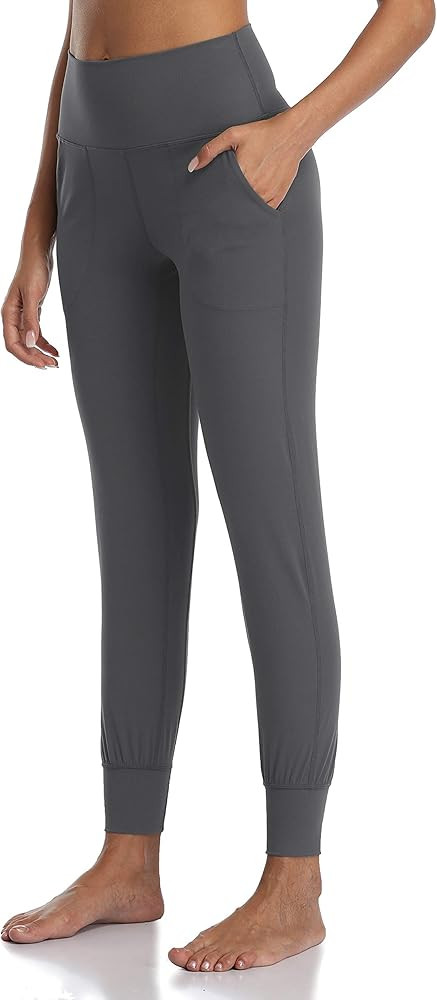 Colorfulkoala Women's High Waisted Joggers with Pockets Full Length Sweatpants & Lounge Pants | Amazon (US)