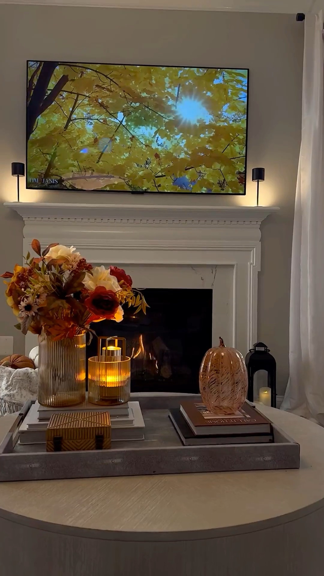 Cozy fall vibes without the fire 🔥 using LED lights 👌🏾

#LTKSeasonal #LTKHome #LTKSaleAlert