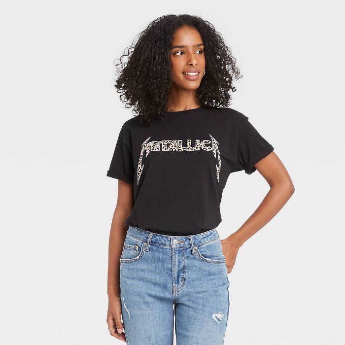 Women's Metallica Short Sleeve Graphic T-Shirt - Black | Target