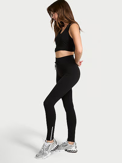 VSX Elevateâ¢ High-Compression Drawcord Legging, Black, Xl30Ins - Women's Bottoms - Victoria's Secret | Victoria's Secret (US / CA )