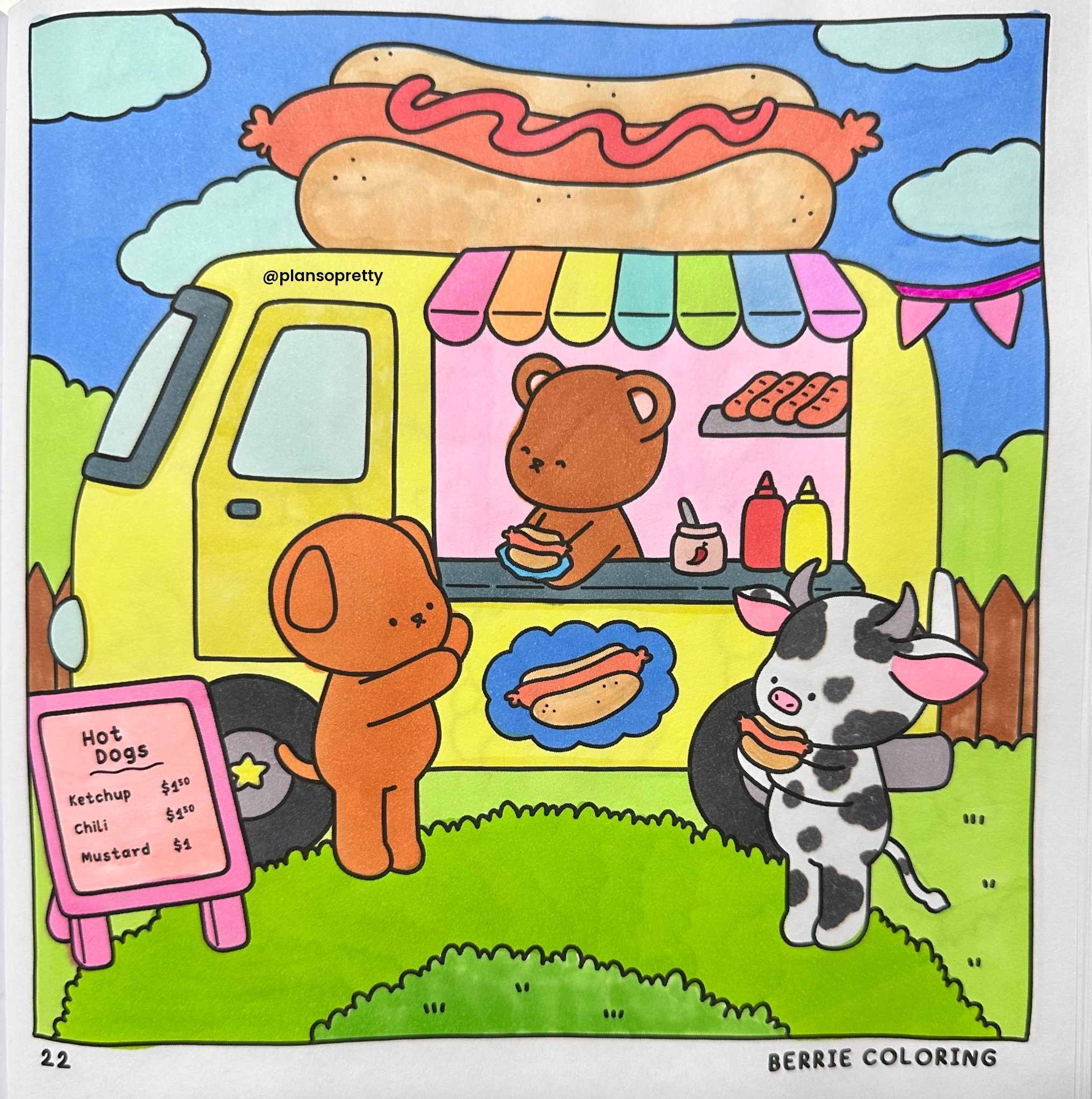 Cutest lil hot dog 🌭 food truck! This months theme is food, farm and garden! From Berrie Coloring (4) books linked in bio and stories! #berriecoloring #hotdogstand #foodtruck #foodie #cutecoloring #berriecoloringbook #colouringcommunity #coloringwithlove #coloringtheme #worldofcolorists #coloringforfun #cutecoloringbook

#LTKSeasonal #LTKFindsUnder50 #LTKKids