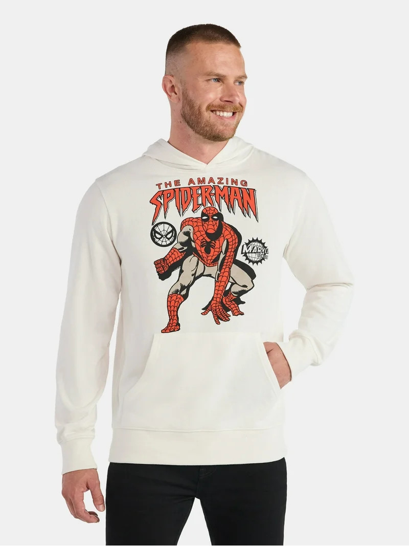 Spider-Man Men's and Big Men's Graphic Hoodie, Sizes XS-3XL | Walmart (US)