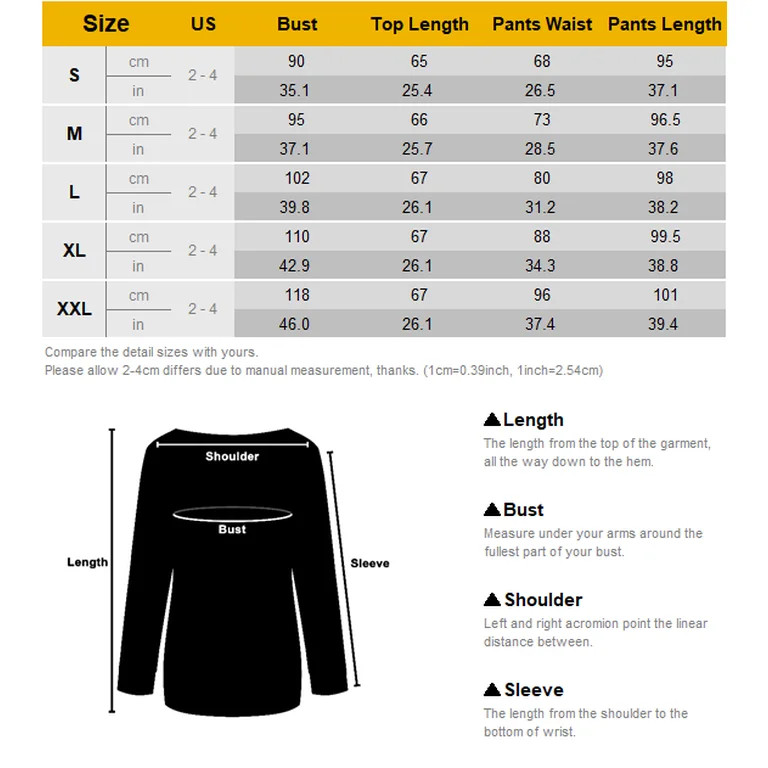 HUBERY Adult Women Pleated Buttons V Neck Long Sleeve Leisure Pajama Set,S - Walmart.com | Walmart (US)