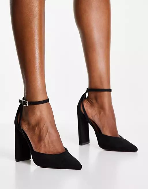 ASOS DESIGN Praise high heeled shoes in black | ASOS (Global)