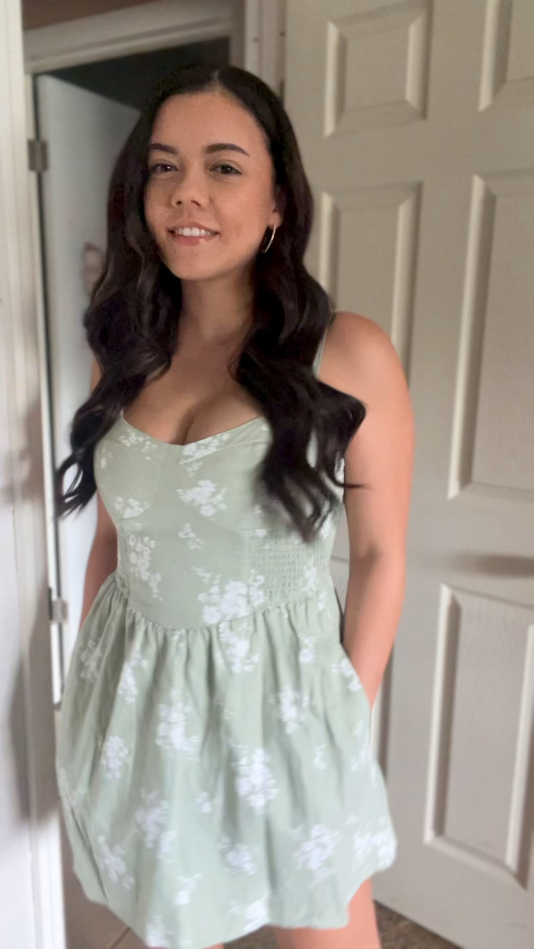 Hollister 	Linen-Blend Mini Skort Dress #hollistercollective 