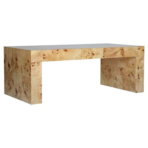Chloé Coffee Table, Honey Burl | One Kings Lane