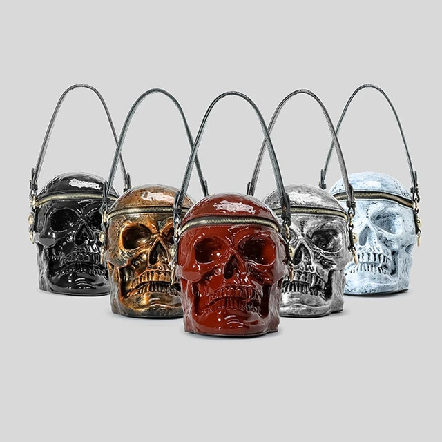 Creative Gothic Skull Shaped Women Shoulder Bags Three-Dimensional Design Bag Punk Dark Crossbody... | AliExpress (US)