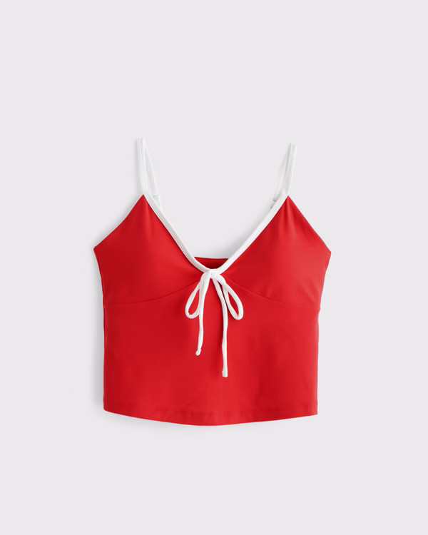 YPB studioFLEX Tie V-Neck Tank | Abercrombie & Fitch (US)
